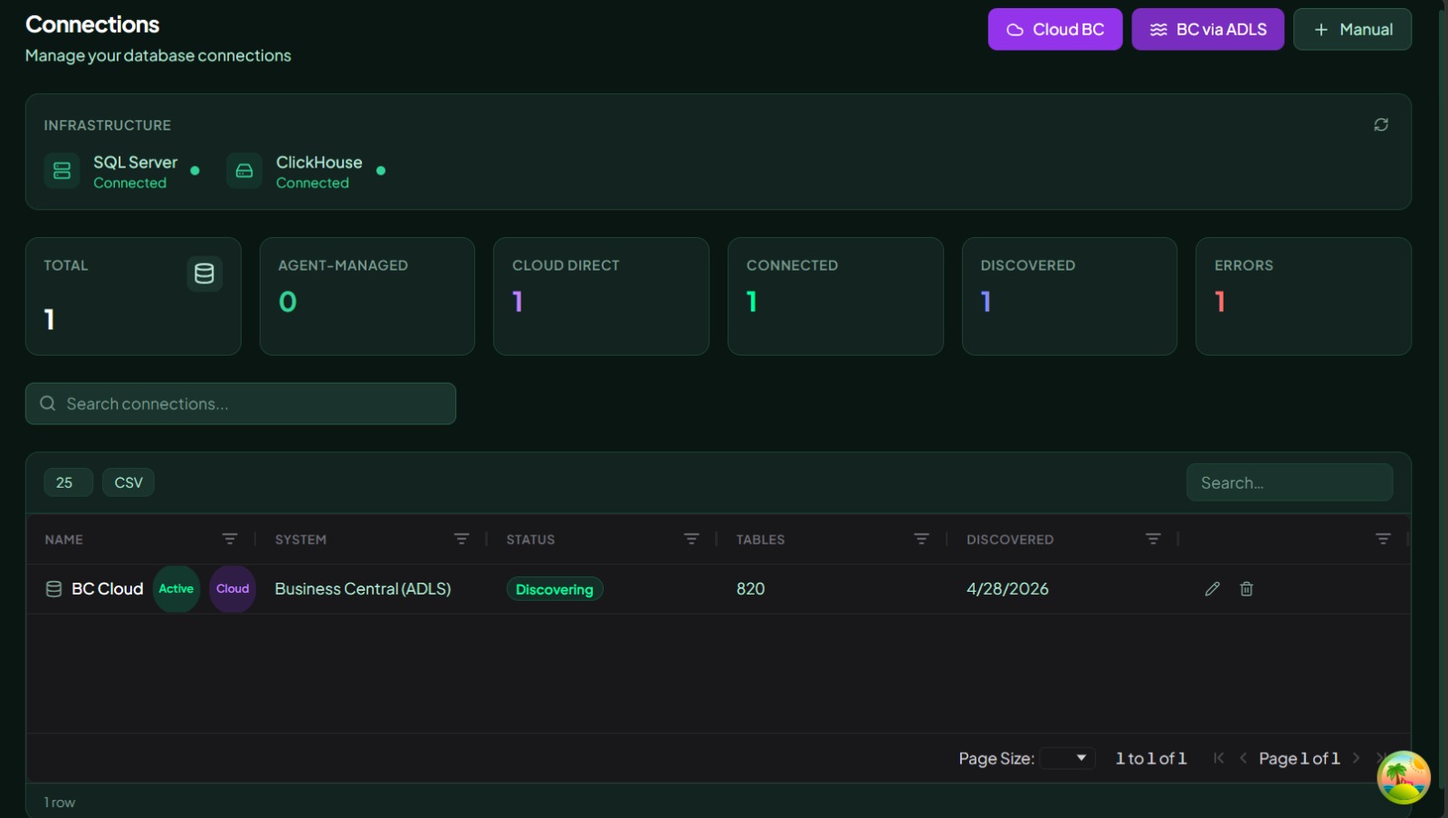Connecting Business Central — Aurora BI